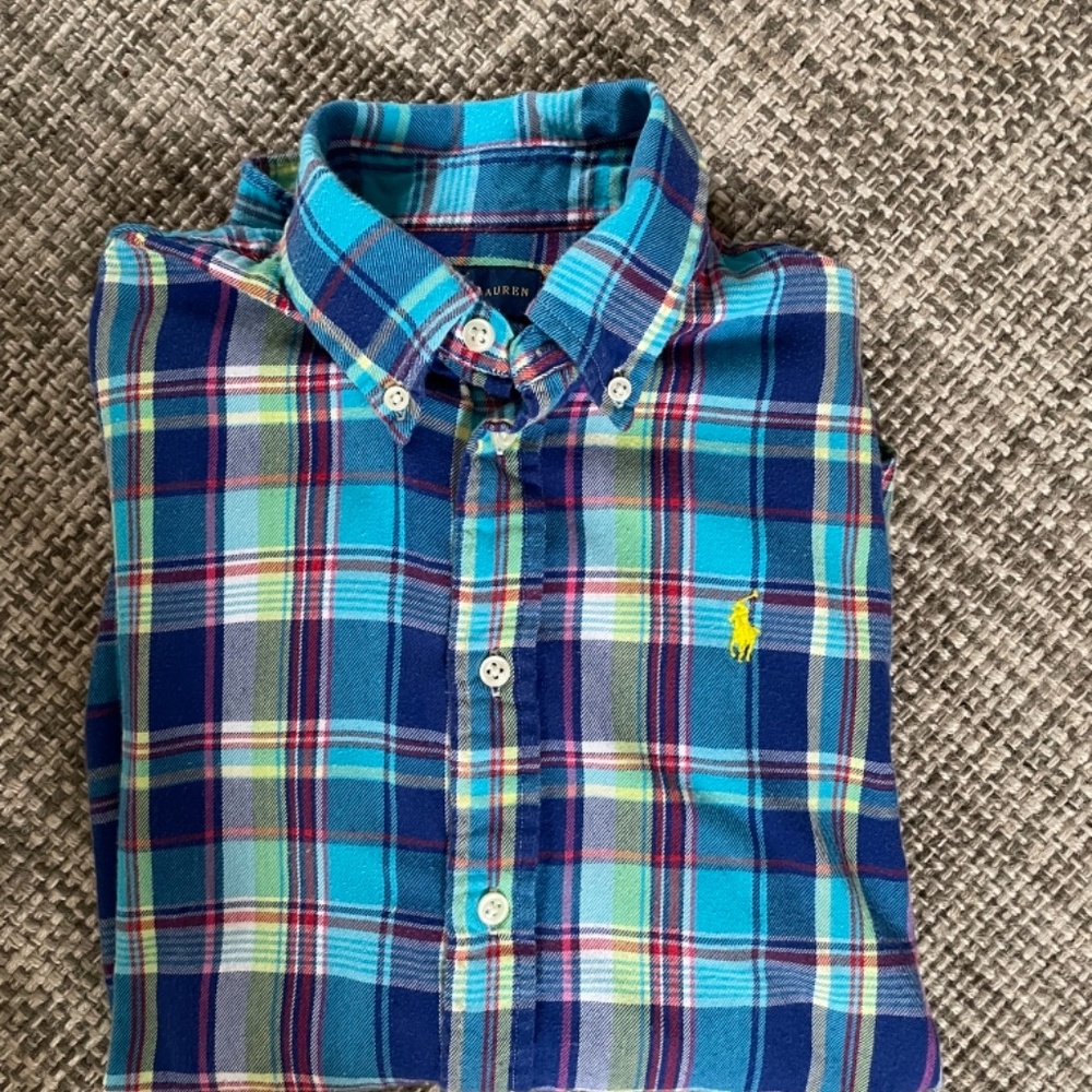 Plaid Ralph Lauren button down - Picture 2 of 3
